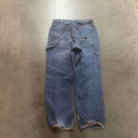 Polo Ralph Lauren Other - Vintage Polo jeans co men's blue distressed carpenter jeans 90s loop 34